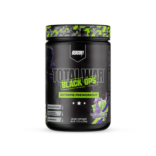 REDCON1 Total War Black Ops Extreme can for high-energy preworkout use