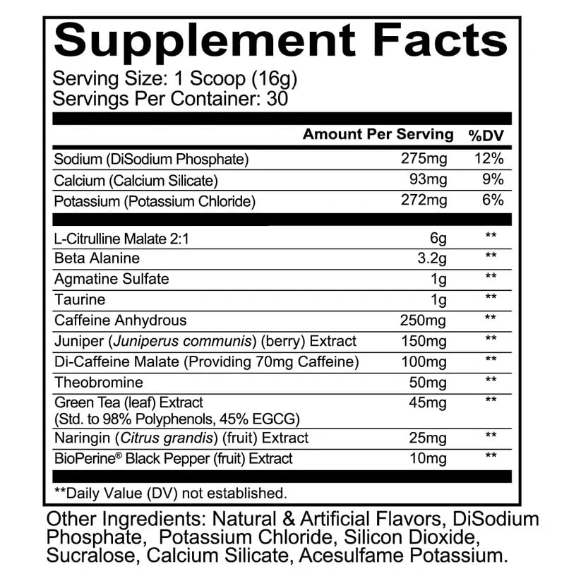 RedCon1 Total War Sour Gummy Bear label highlighting flavor and caffeine blend