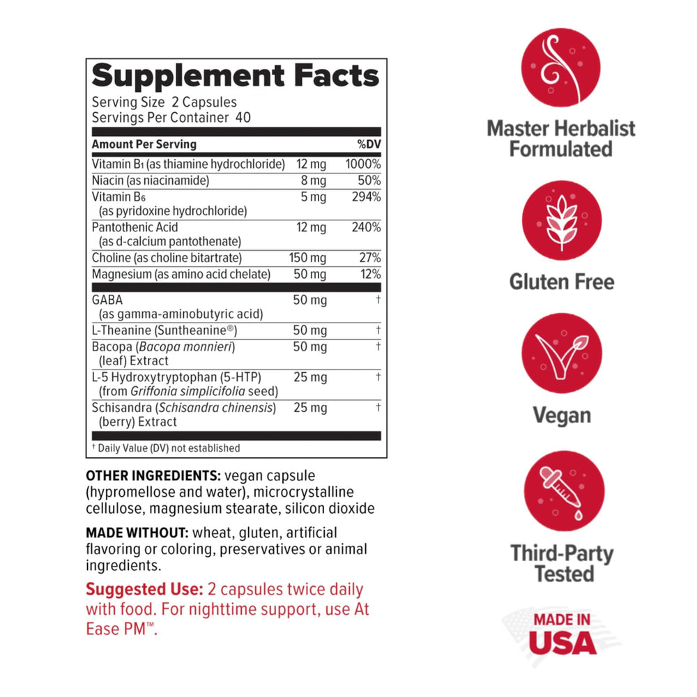 Redd Remedies at Ease 80 vegan capsules ready to take