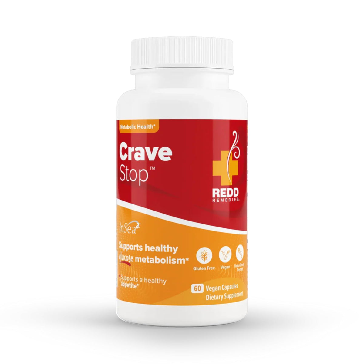 Redd Remedies Crave Stop bottle front showing convenient pre-meal support