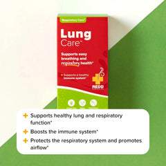 Redd Remedies Lung Care helps clear mucus with Malabar nut and mullein.