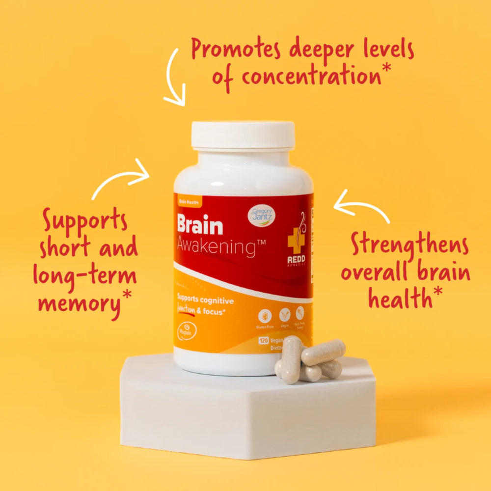 Redd Remedies Magtein brain boost label close-up.