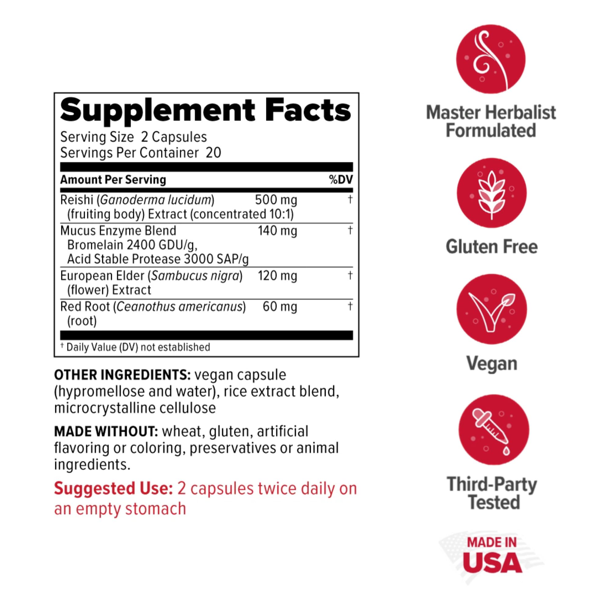 SinuZyme capsules close-up, designed for daily immune support.