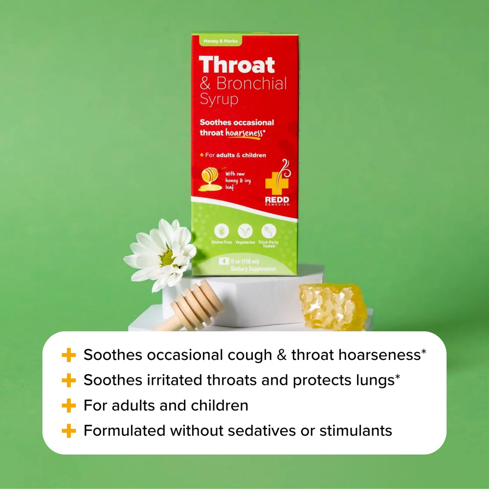 Children friendly dosing spoon with Redd Remedies label