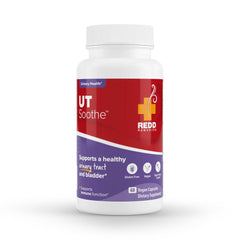 Redd Remedies UT Soothe bottle label promoting urinary tract health.