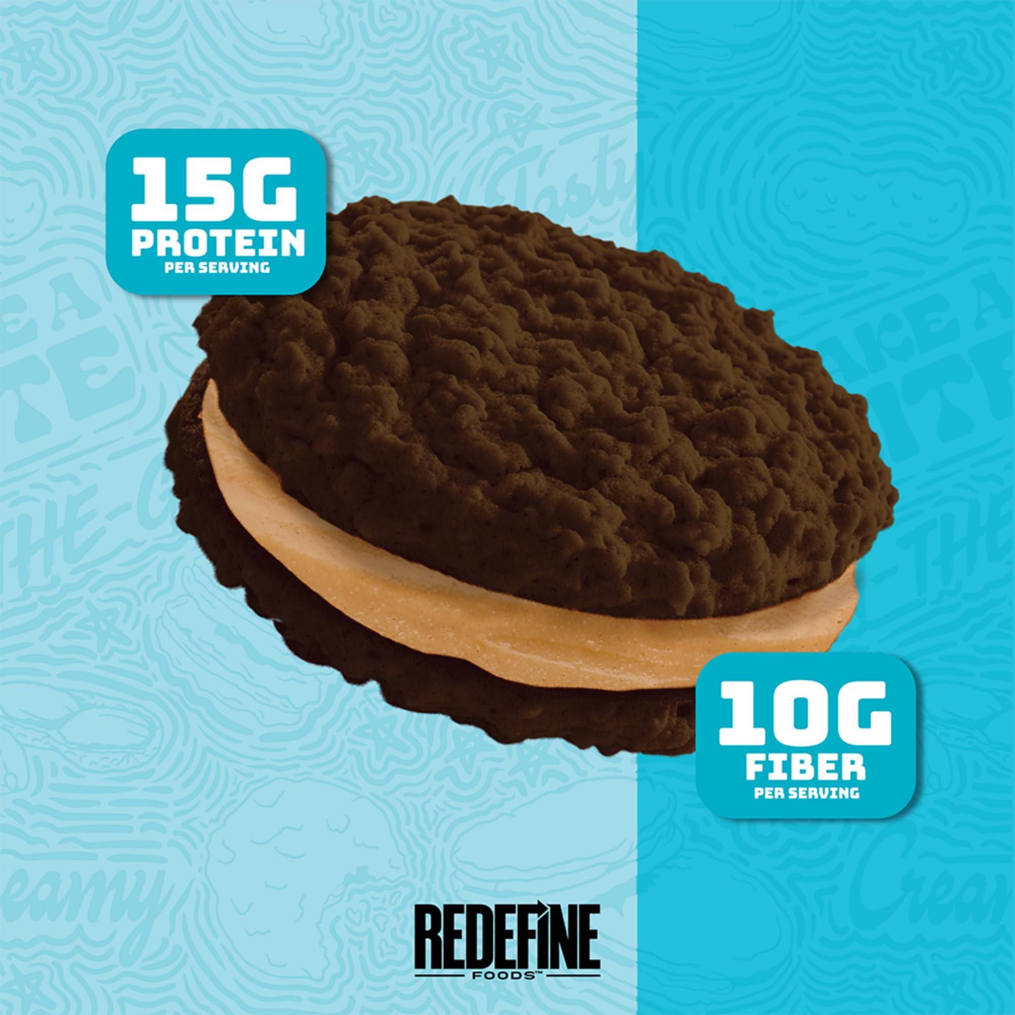 REDEFINE Oatmeal Protein Pie on breakfast plate ready to eat.