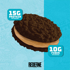 REDEFINE Oatmeal Protein Pie on breakfast plate ready to eat.