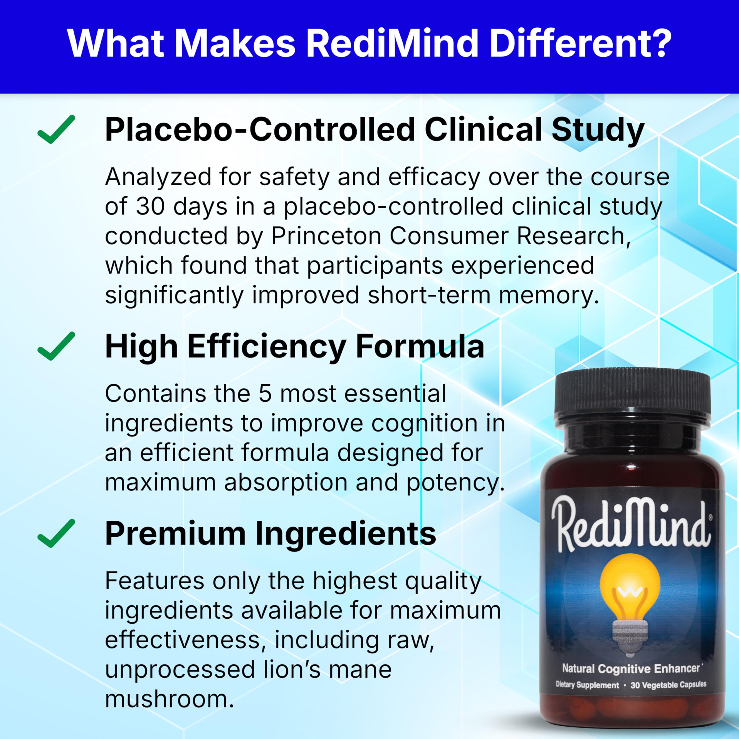 RediMind alpha GPC image emphasizes memory and focus support