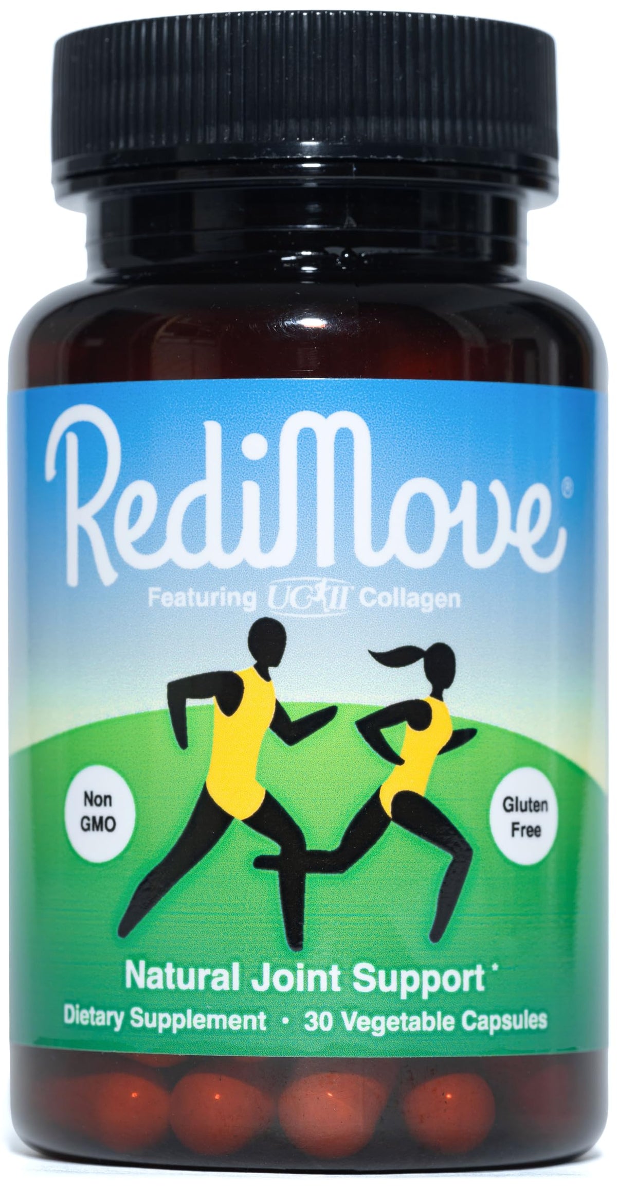RediMove bottle front with clean label and joint support messaging
