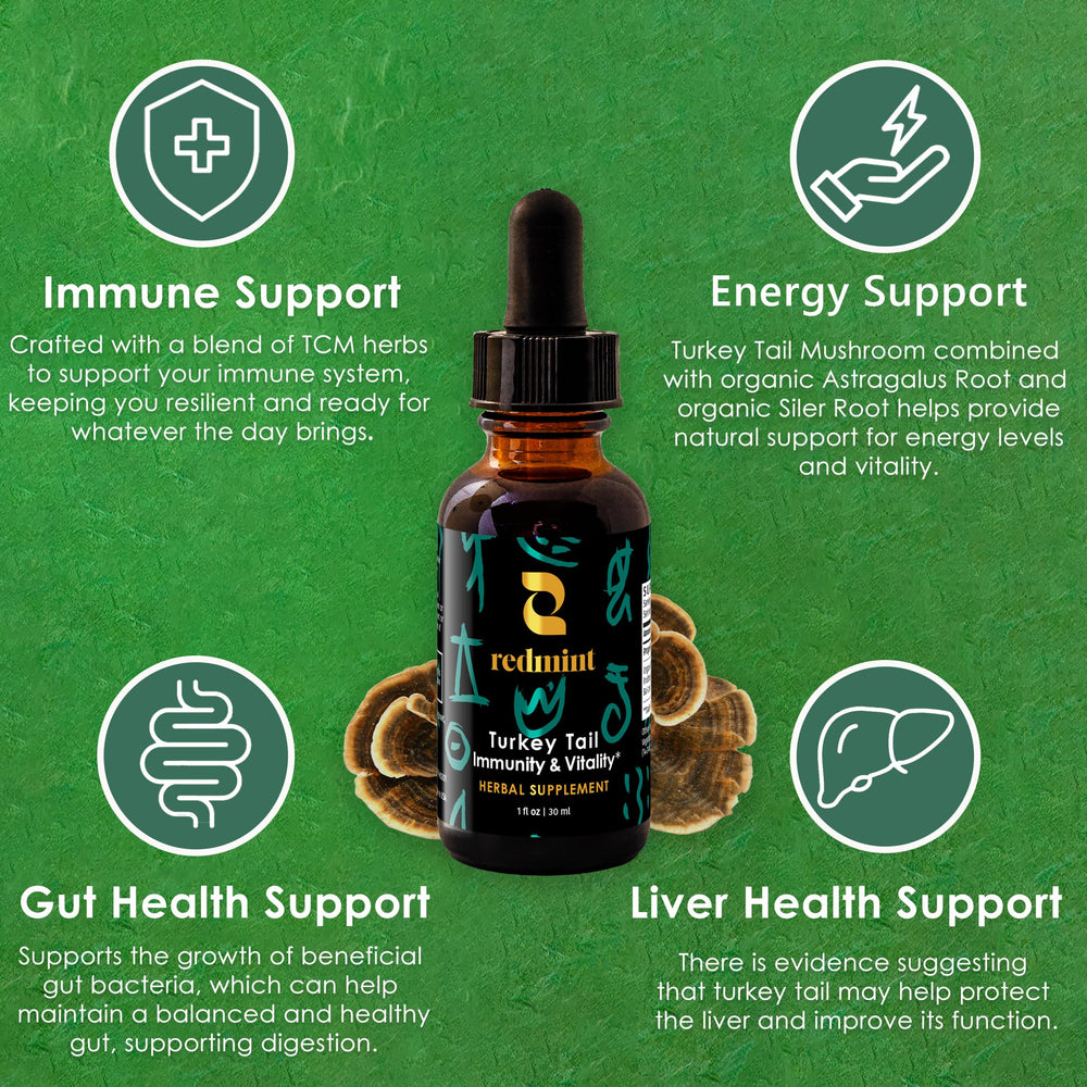 Redmint Siler Root bottle suggests gut harmony and digestion support.