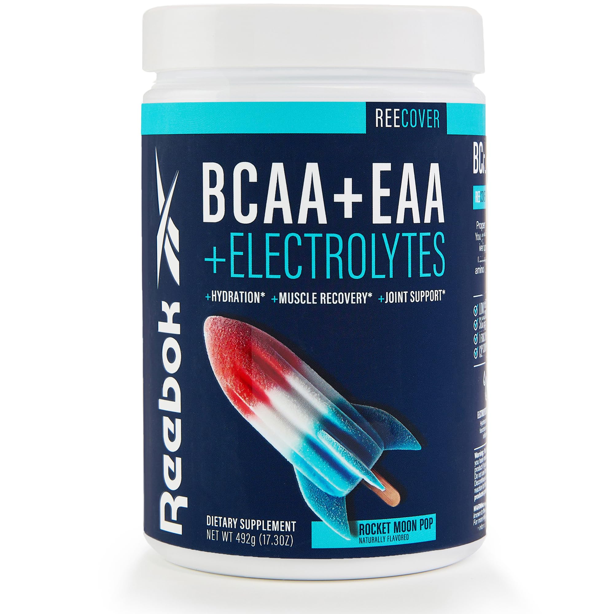 Reebok REEcover amino acids and electrolytes tub for post-workout recovery