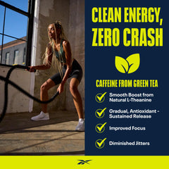 Reebok REEenergize 3g D-ribose supports energy recovery between sets.