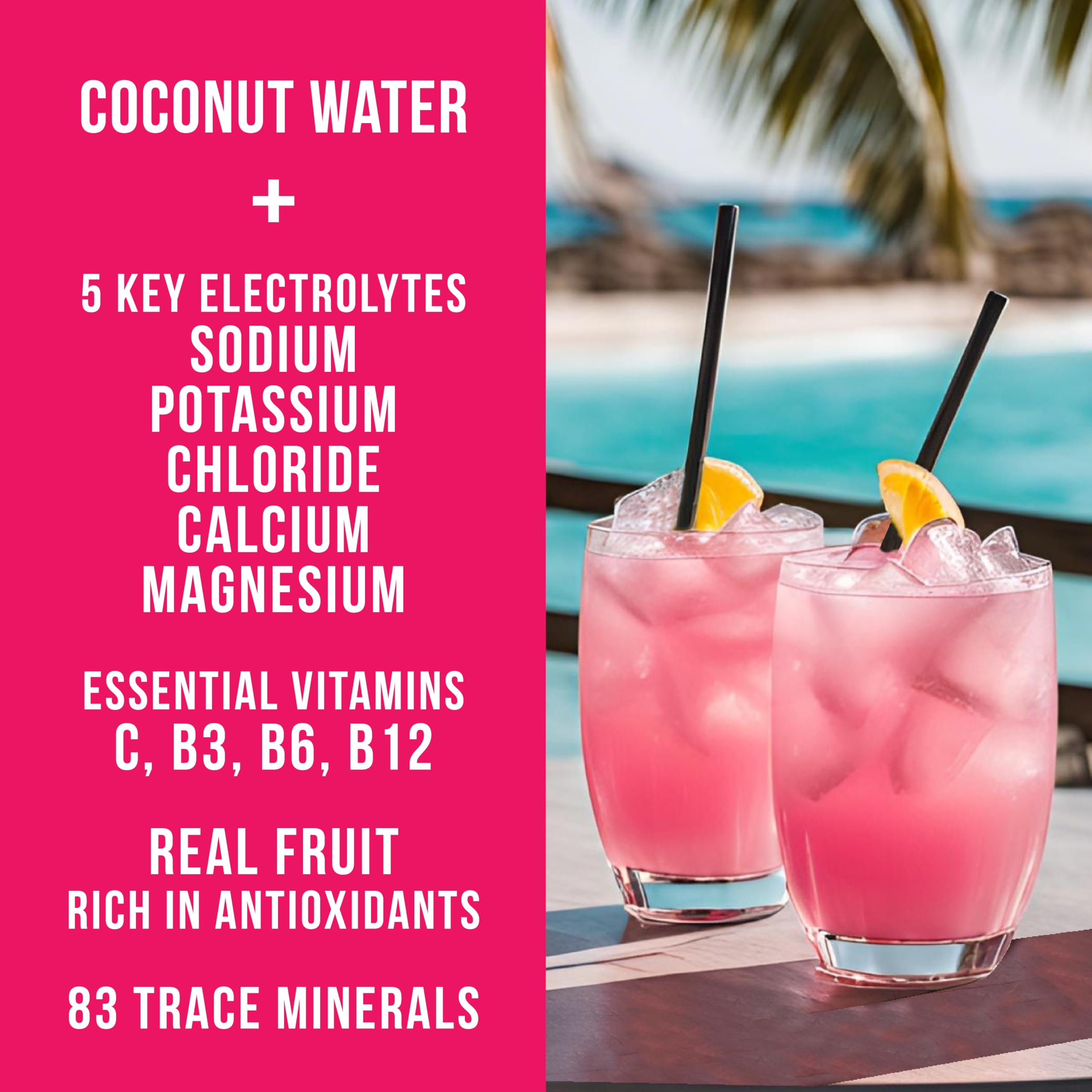 Scoop of Reef Replenish dissolving in water for quick electrolyte replacement.