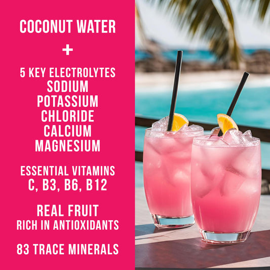 Scoop of Reef Replenish dissolving in water for quick electrolyte replacement.