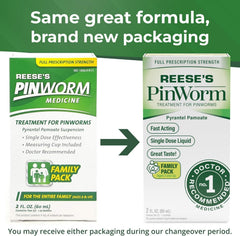 Banana flavor REESE'S PINWORM encourages kids to take it.