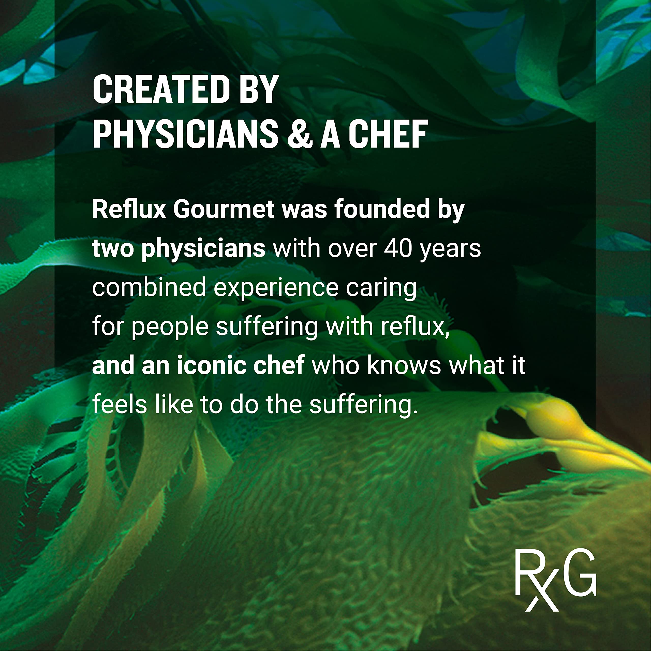 REFLUX GOURMET single-serve pack on table emphasizes convenient use.