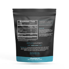 REFLUX GOURMET vanilla caramel rescue pack offers a natural alginate option after meals.