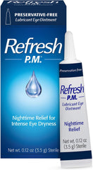 Refresh P.M pack of 2 packaging shown for bedside storage