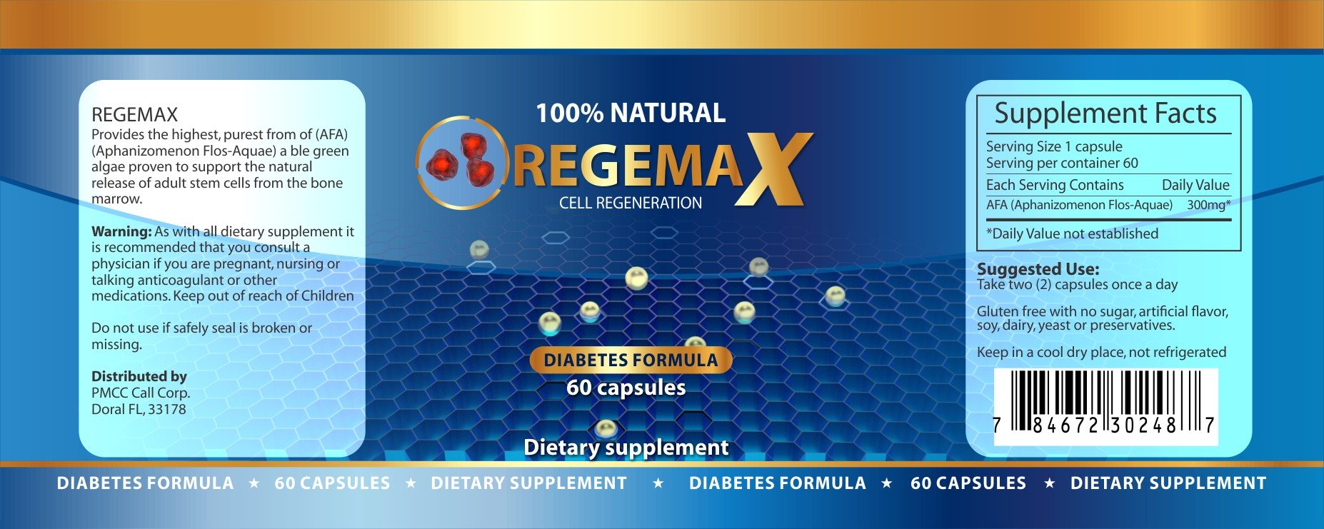 REGEMAX AFA STEM packaging shown for easy daily routine