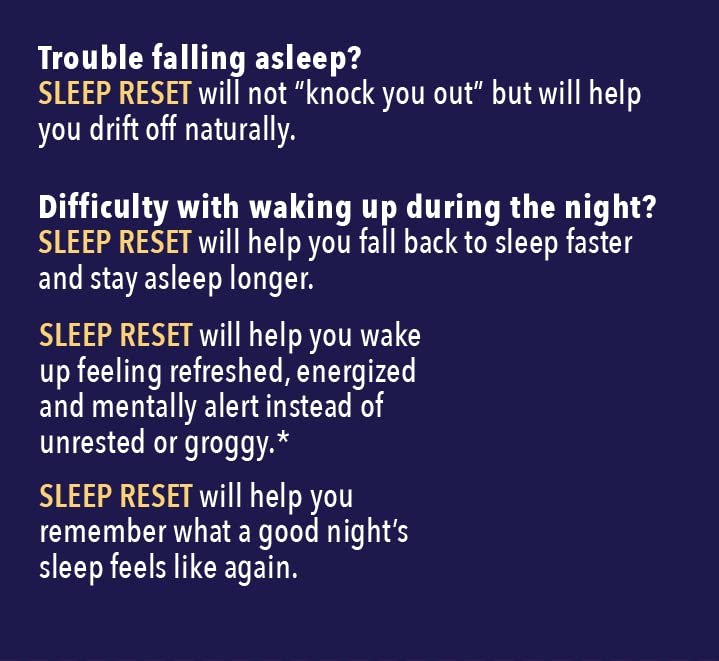 Regen HF Sleep Reset capsules close-up indicating additive-free sleep support.