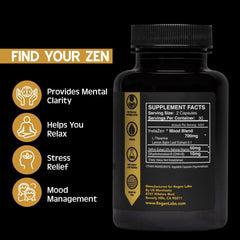 Regen Labs InstaZen capsules close-up highlighting mood support features.