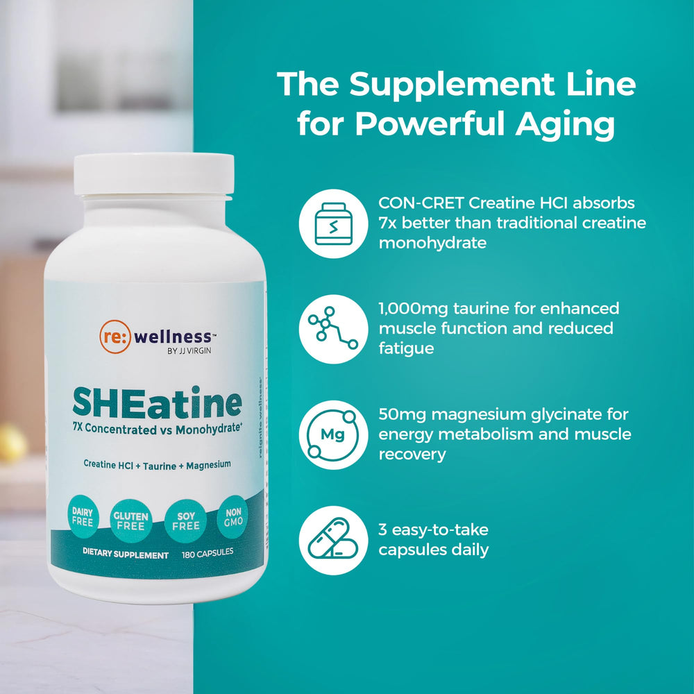 Reignite SHEatine capsules pouring into hand for easy intake.