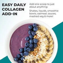 Reignite Wellness collagen peptides in sauce for subtle protein boost