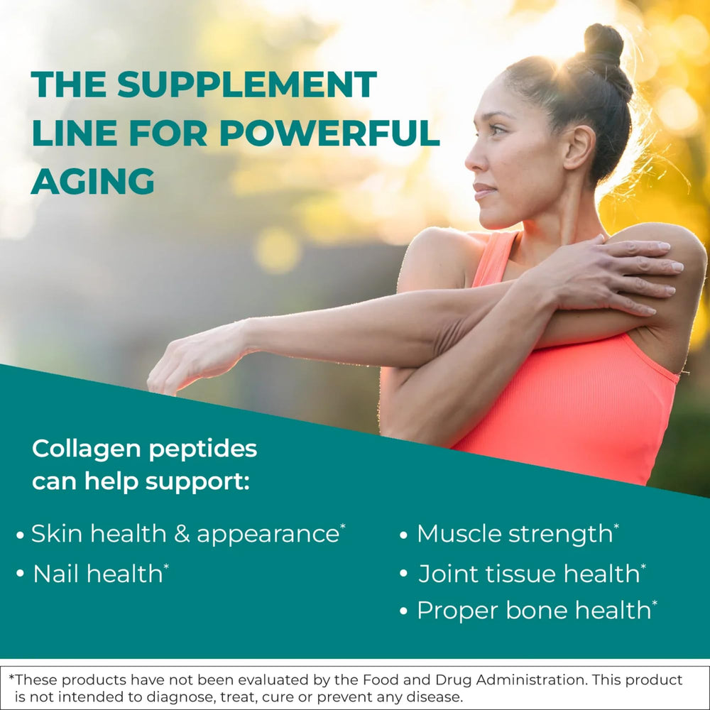 Reignite Wellness collagen peptides in smoothie for quick nourishment