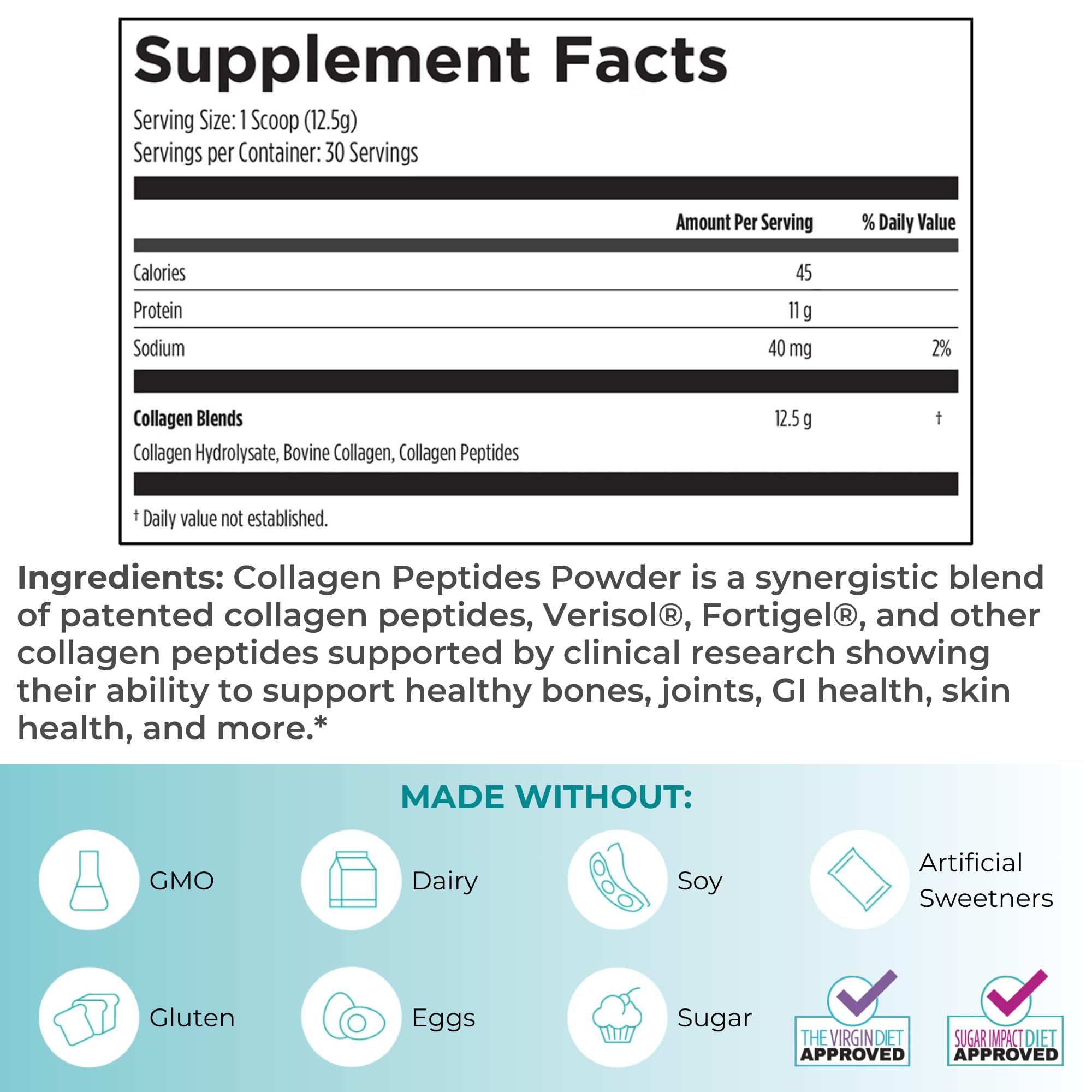 Reignite Wellness collagen peptides scoop for easy protein boost