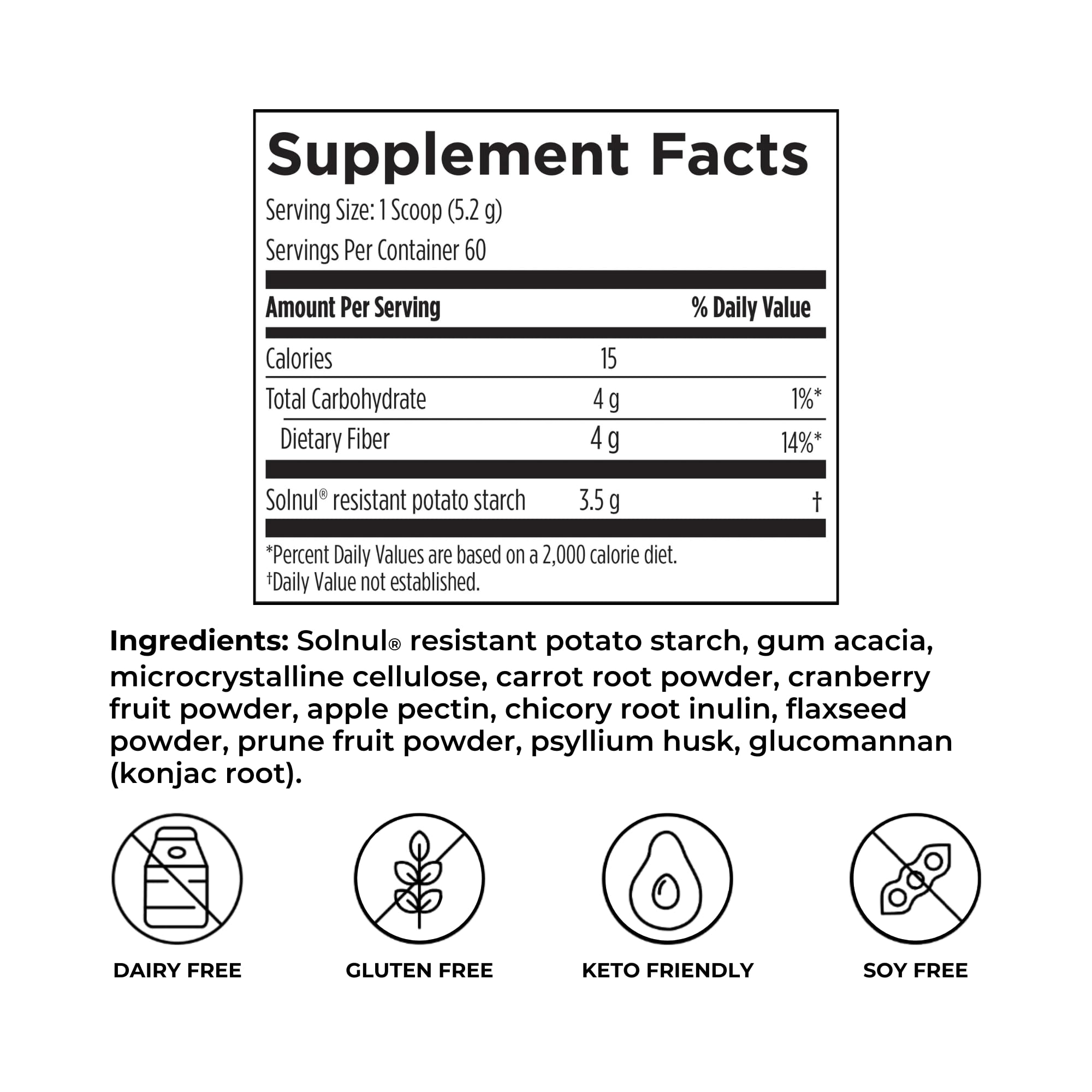 Reignite Wellness Extra Fiber scoop dispense illustrates easy fiber addition.