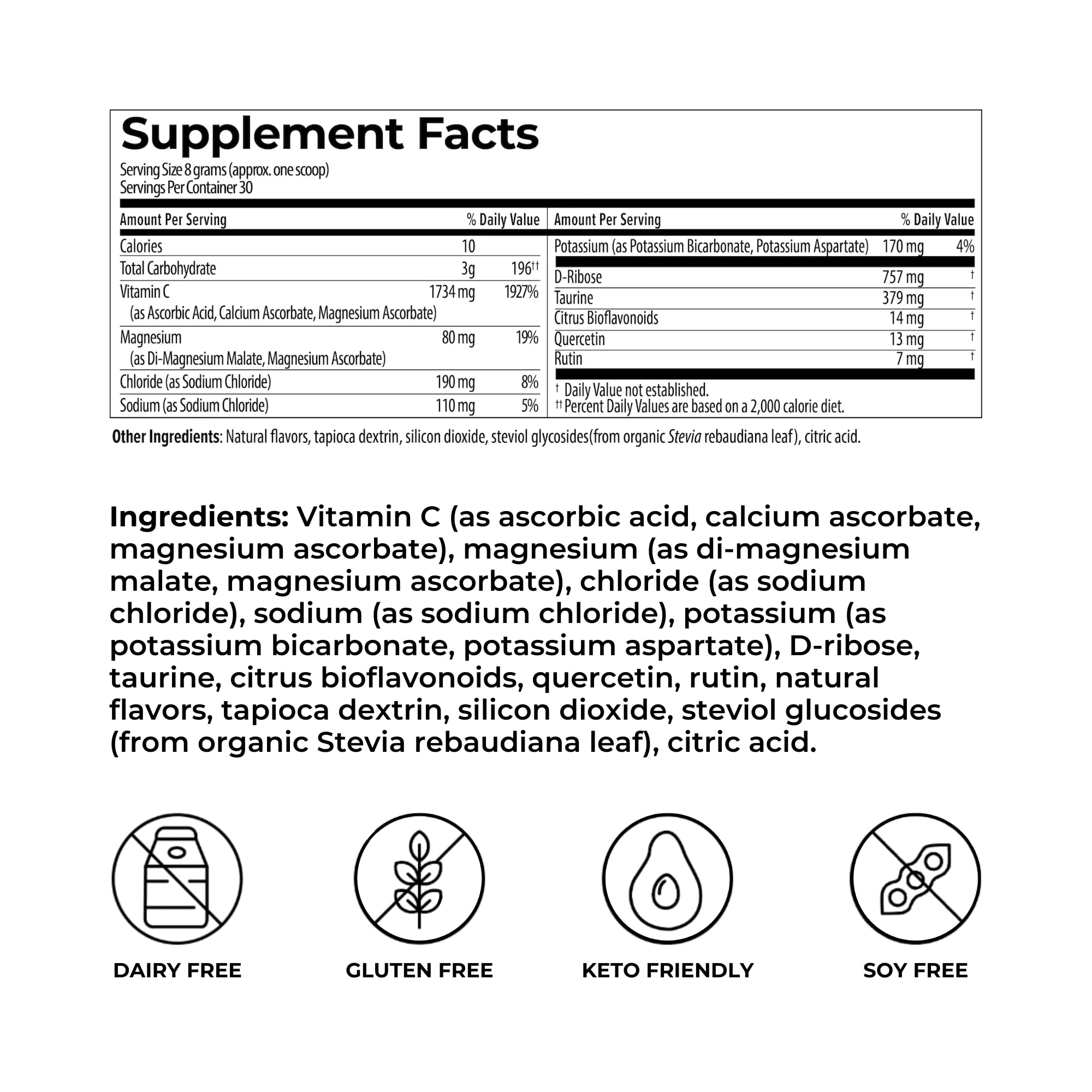 Lemon-Orange flavored ElectroReplenish poured into a glass for refreshing hydration.