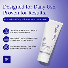 Rejuvaskin Scar Esthetique cream close-up showing rich texture for fading