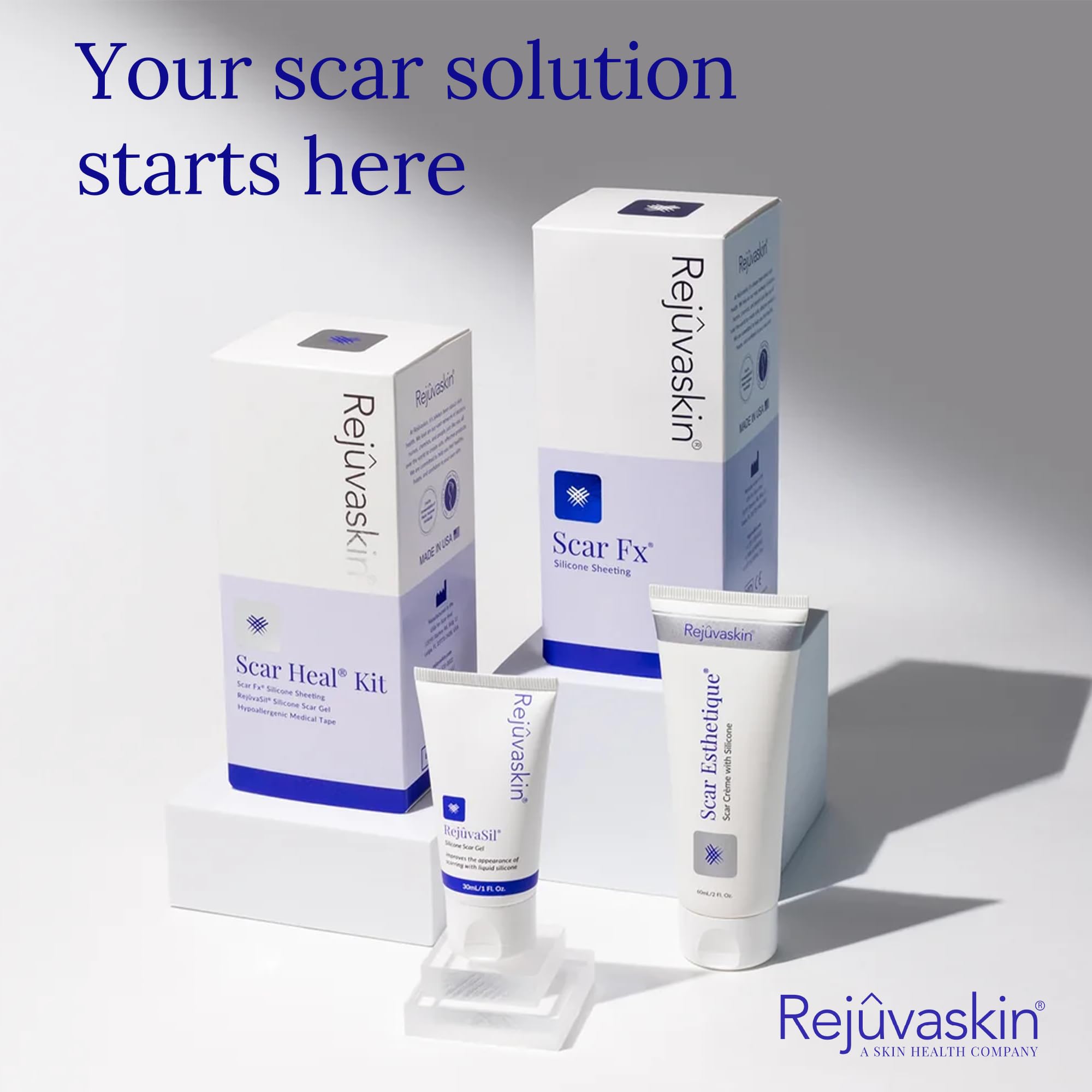 Rejuvaskin Scar Esthetique scar area close-up for improved texture