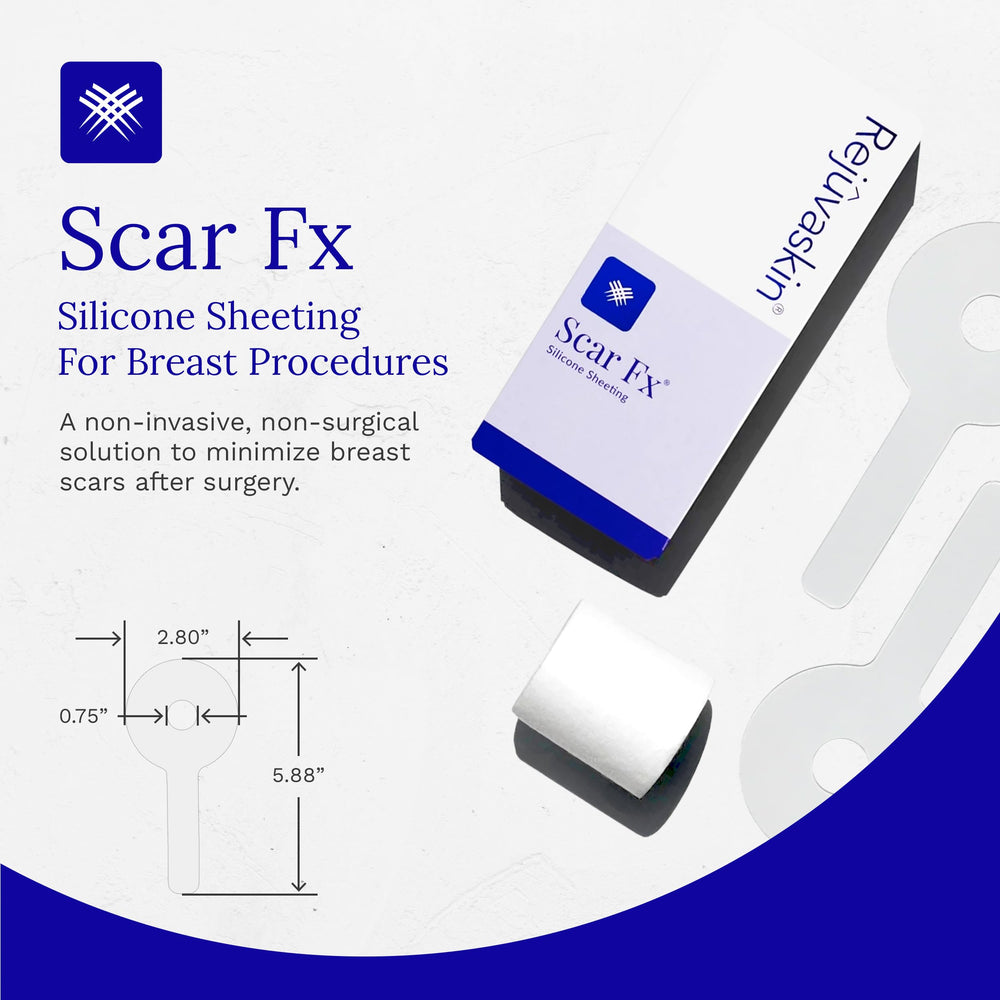 Rejuvaskin Scar Fx closeup shows soft silicone material for scar management