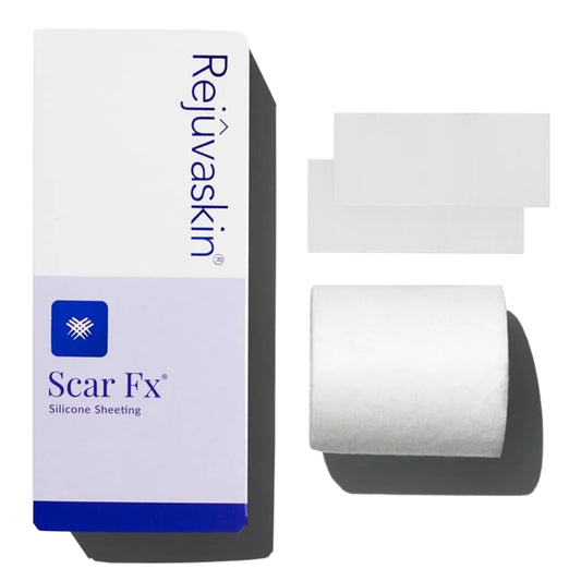 Rejuvaskin Scar Fx silicone sheet applied to a small scar for discreet coverage