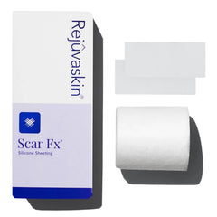 Rejuvaskin Scar Fx silicone sheet applied to a small scar for discreet coverage