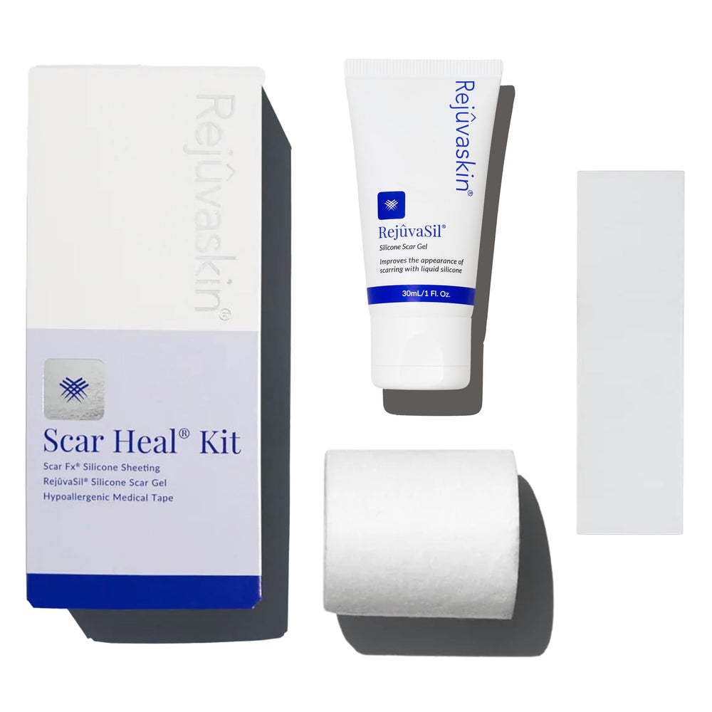 Rejuvaskin silicone sheet close-up, hydrating scar tissue for smoother skin.