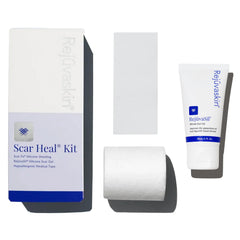 The Rejuvaskin silicone sheet close-up hydrates and compresses small scars for smoother skin.