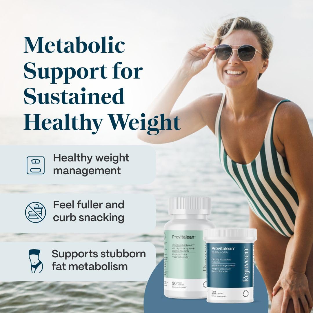 Rejuveen GLP-1 support capsules for natural appetite regulation.