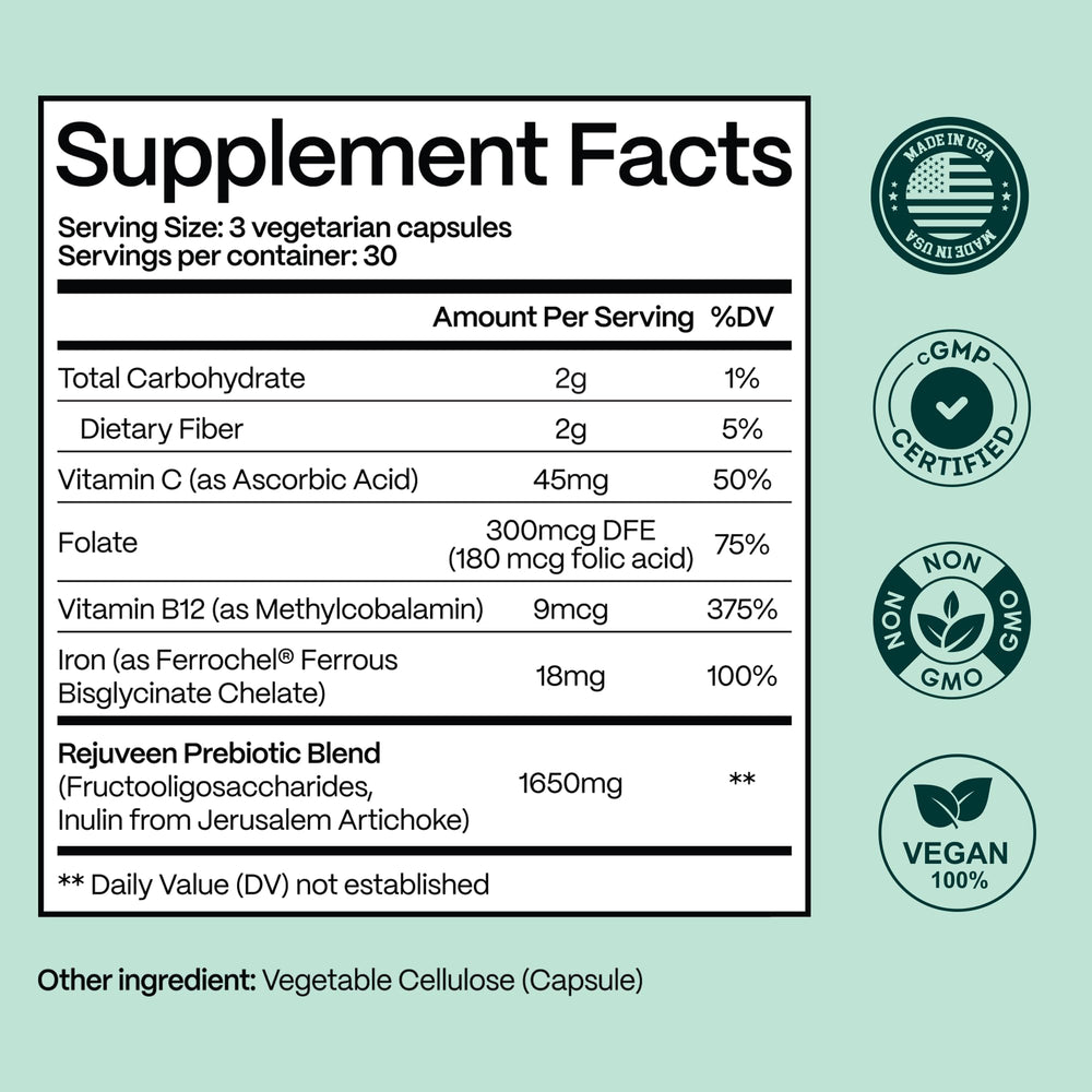 Rejuveen Previtalean glow skin scene suggesting digestion-driven vitality.