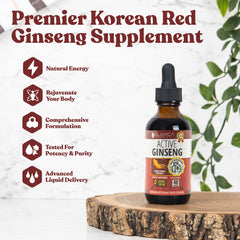 Rejuvica Active Ginseng liquid dropper ready for quick vitality