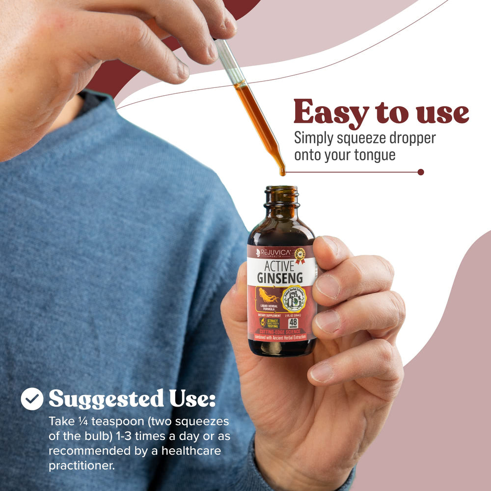 Rejuvica Active Ginseng organic ingredients support natural vitality