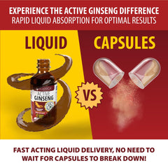 User using the dosage dropper for Rejuvica Health Active Ginseng