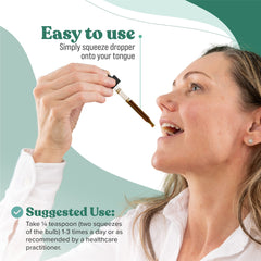 Daily ritual with Rejuvica Health Active Adrenal tincture drops.