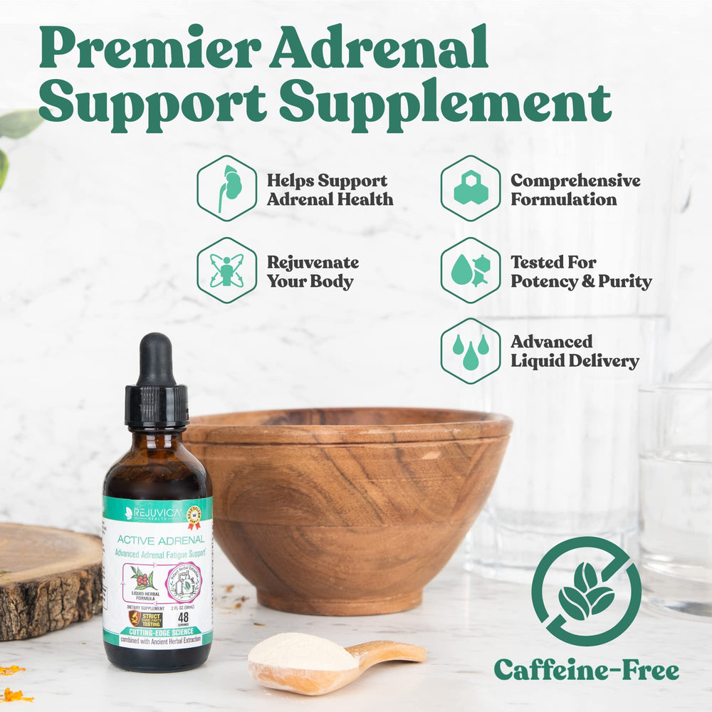 Active Adrenal ingredients from organic and wildcrafted farms.
