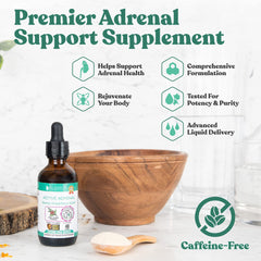 Active Adrenal ingredients from organic and wildcrafted farms.