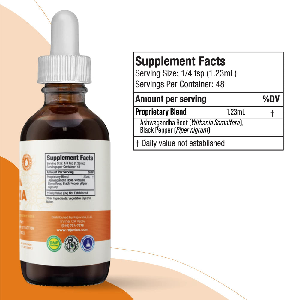 Rejuvica Health Active Ashwagandha root detail close-up showing natural withanolide content.