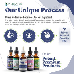Rejuvica Health alcohol-free extraction highlights gentle, pure formulation