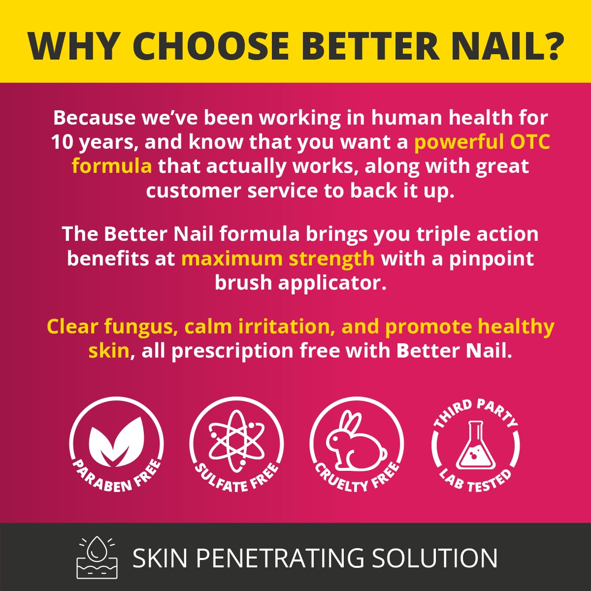 Rejuvica Health Better Nail Tea Tree Oil highlights refreshing aroma and cleanliness.