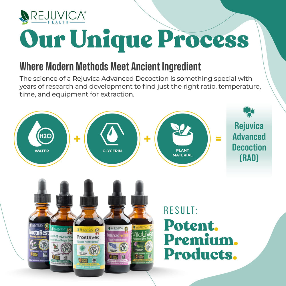Alcohol-free extraction process highlighted on Prostavec label